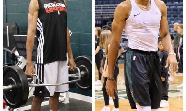 开云体育-字母哥增重23公斤！希腊怪物从瘦削控卫到肌肉战士